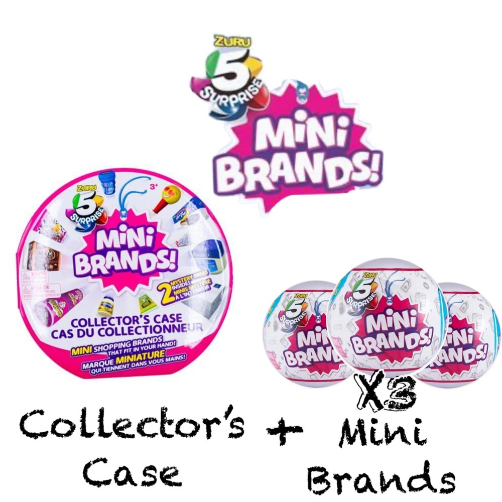 Zuru 5 Surprise Collectors case + 3 Mini Brands